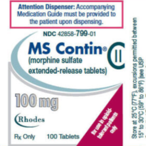 MsContin 100 mg